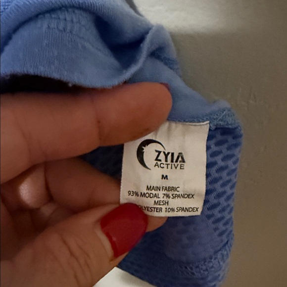 Zyia Active Powder Blue Racerback Tank Top Medium - Picture 3 of 6